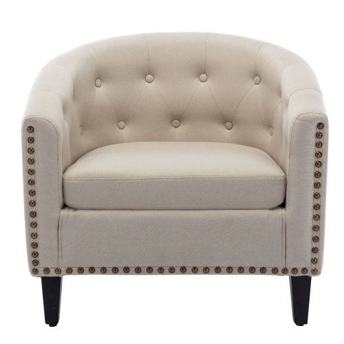 PU Leather Tufted Barrel ChairTub Chair for Living Room Bedroom Club Chairs PU Leather Tufted Barrel ChairTub Chair for Living Room Bedroom Club Chairs